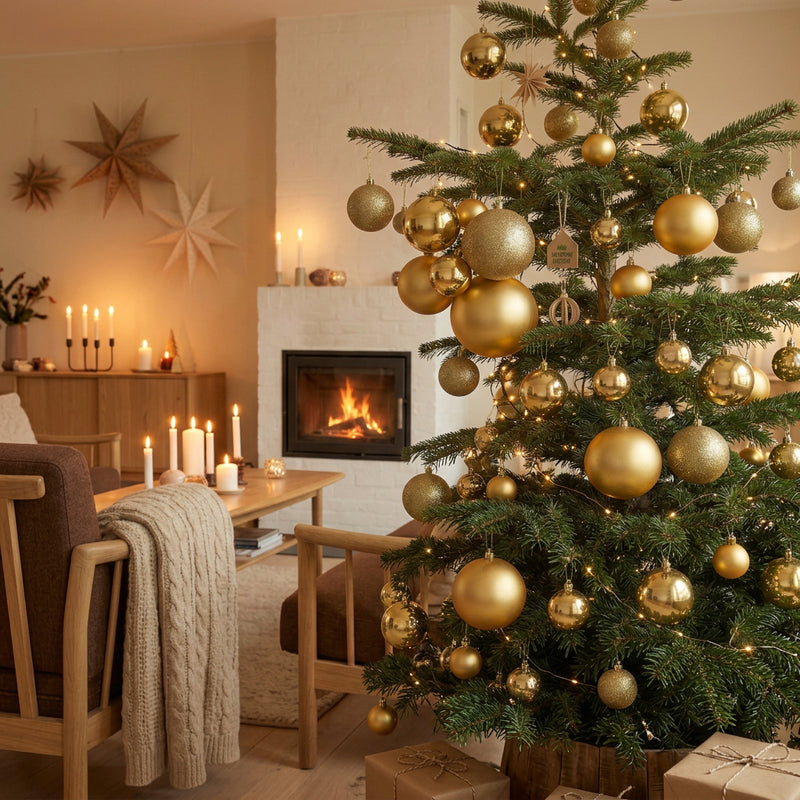 Weihnachtskugeln 70 Stk. Gold