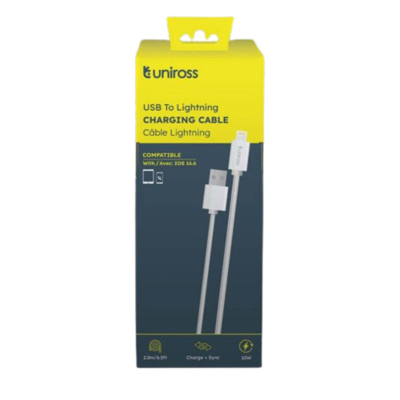 Uniross – USB-A-auf-Lightning-Kabel 2 m
