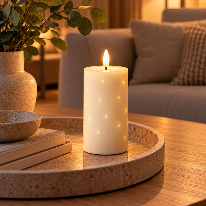 LED-blockljus med Twinkle - stor