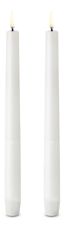 Uyuni - LED Stagelys 2 stk. Ø2,3 x H25 cm hvid