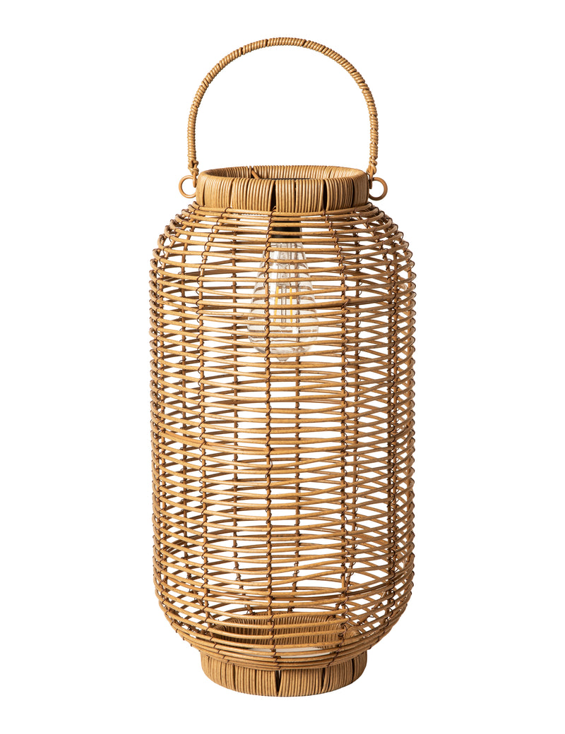 Solar lanterne - stor - brun PVC/metal