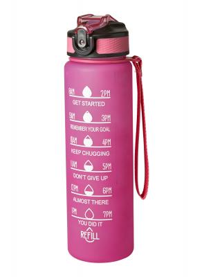 Drikkeflaske 1000 ml. plast pink