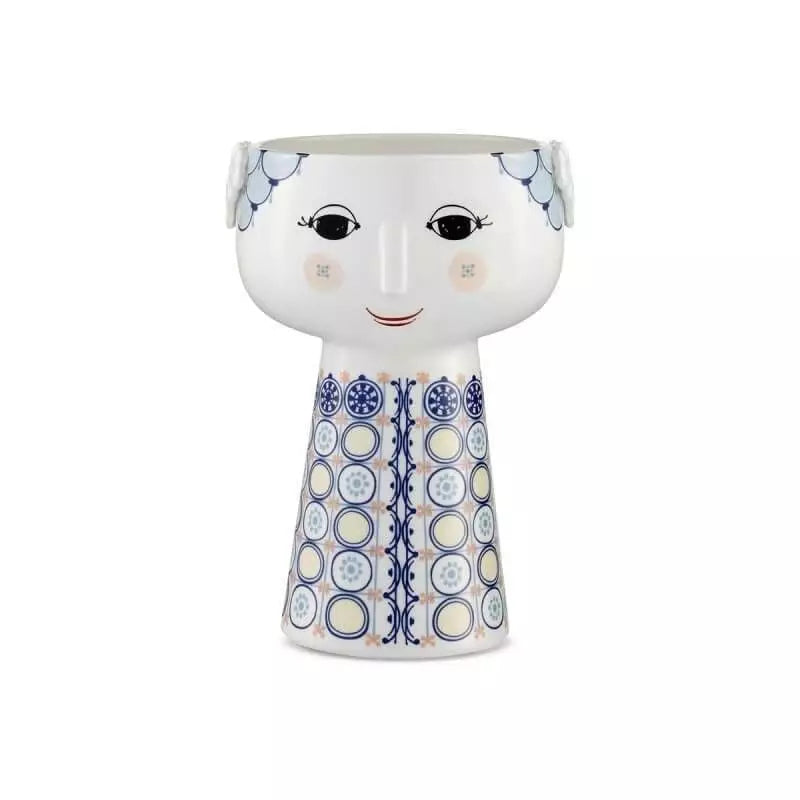 Bjørn Wiinblad - Eva Vase H18.5 cm blå