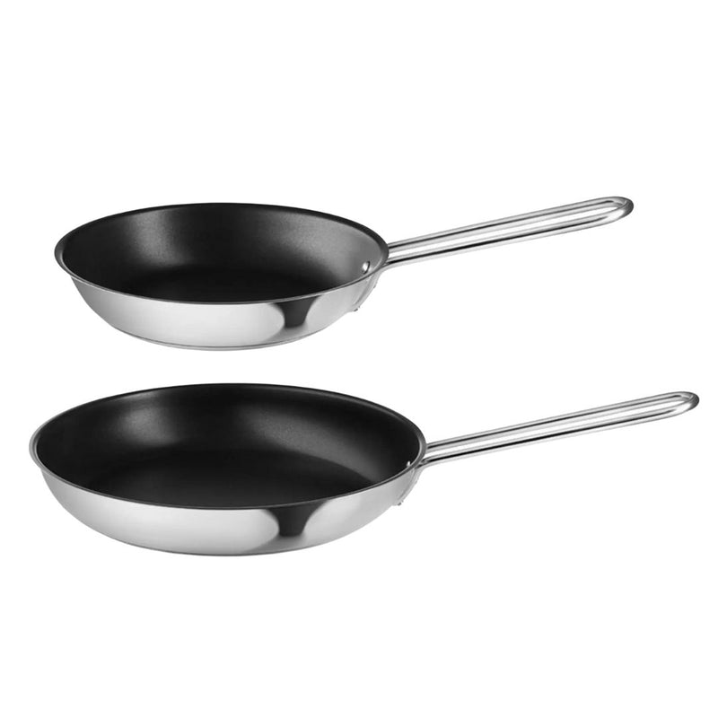 Eva Trio - Slip-Let Stegepande rustfrit stål - 20 + 30 cm