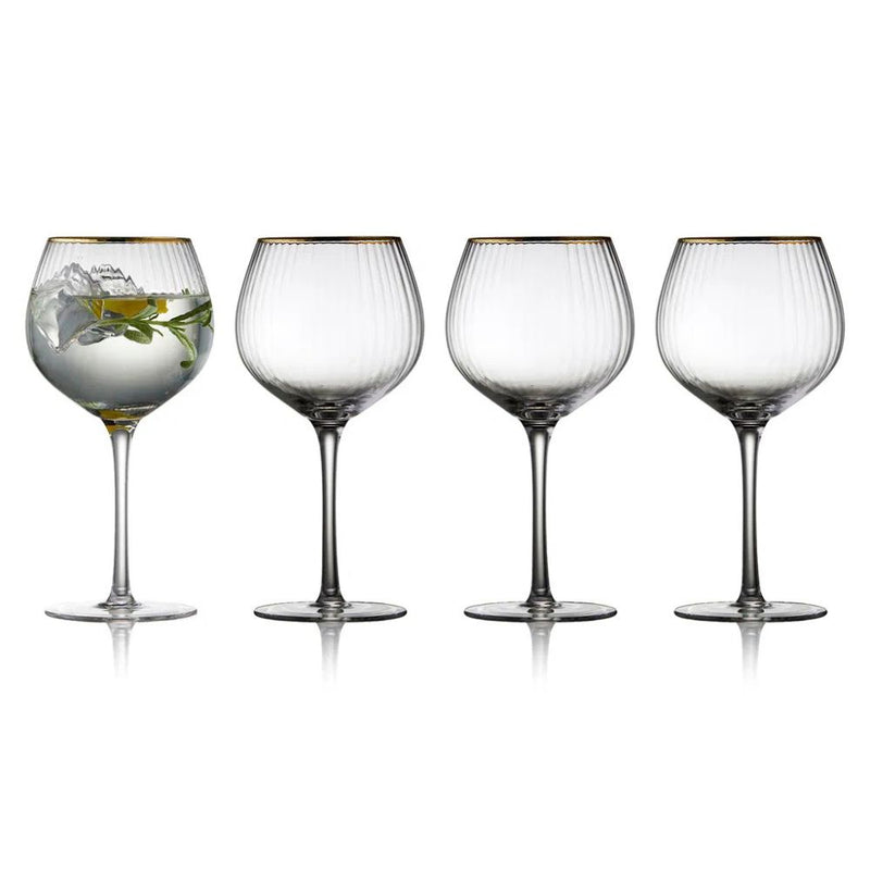 Lyngby glas - Palermo Gin & tonic glas Gold 65 cl 4 stk