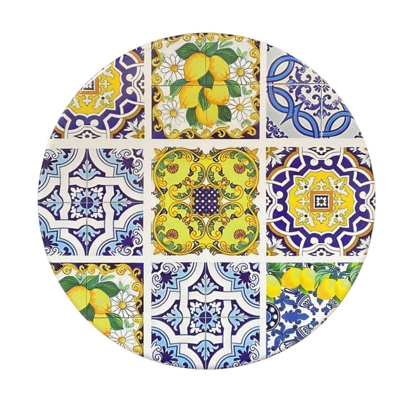 Keramikuntersetzer mit Korkboden, Ø 25 cm – Eselmotiv