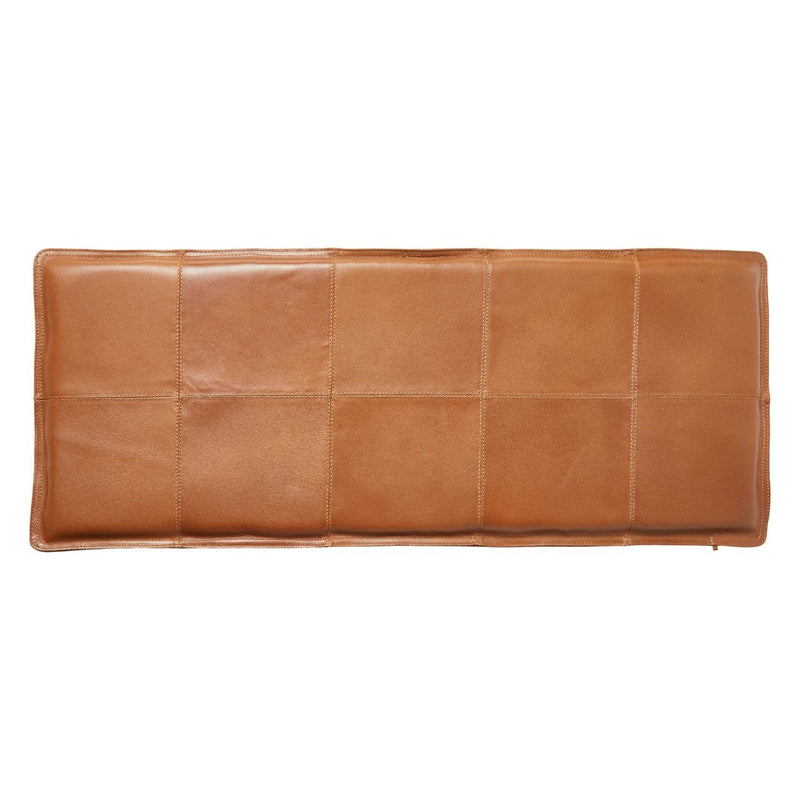 Sædehynde bænk 90x35cm bøffel læder cognac