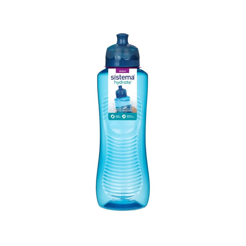 Sistema - Gripper drikkeflaske, 800ml, blå