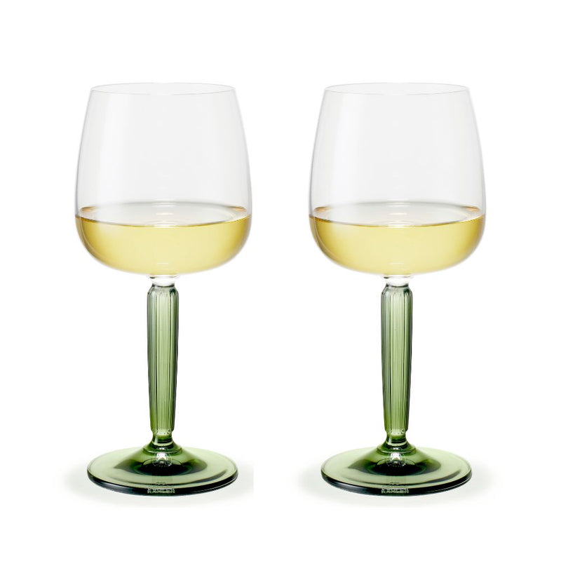 Kähler - Hammershøi Vittvinsglas 35 cl grön 2 st.