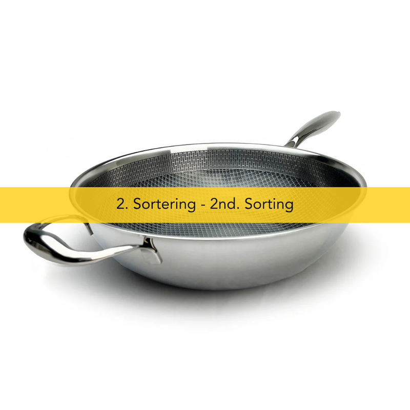 Miso - 2 Sort. Diamond Dust Non-Stick Wok 30 cm