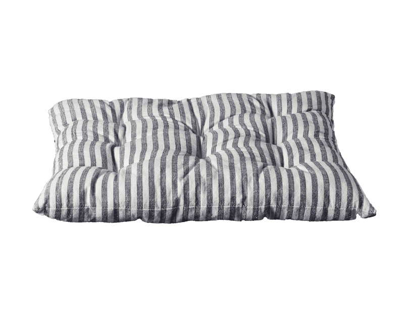 Dacore - Futonkissen 40x40 cm - Blau/weiß gestreift
